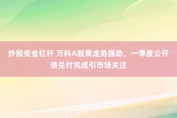 炒股资金杠杆 万科A股票走势强劲，一季度公开债兑付完成引市场关注