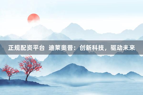 正规配资平台  迪莱奥普：创新科技，驱动未来