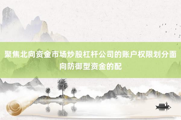 聚焦北向资金市场炒股杠杆公司的账户权限划分面向防御型资金的配