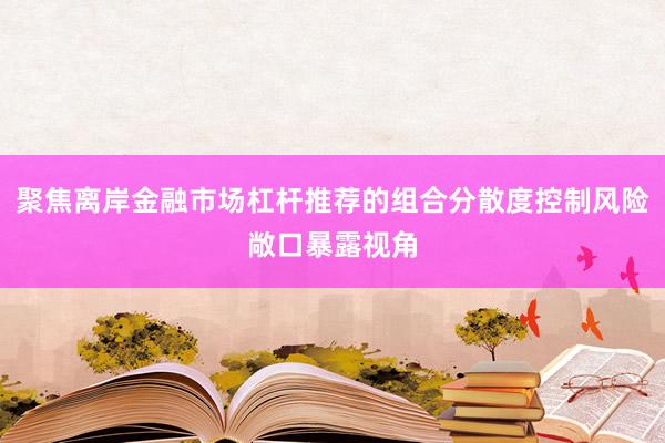 聚焦离岸金融市场杠杆推荐的组合分散度控制风险敞口暴露视角